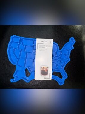 Crofton Americana SIlicone Ice Cube Mold Tray United States Shaped